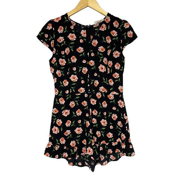 Sweet Wanderer Pants - Sweet Wanderer Romper Medium Black Floral